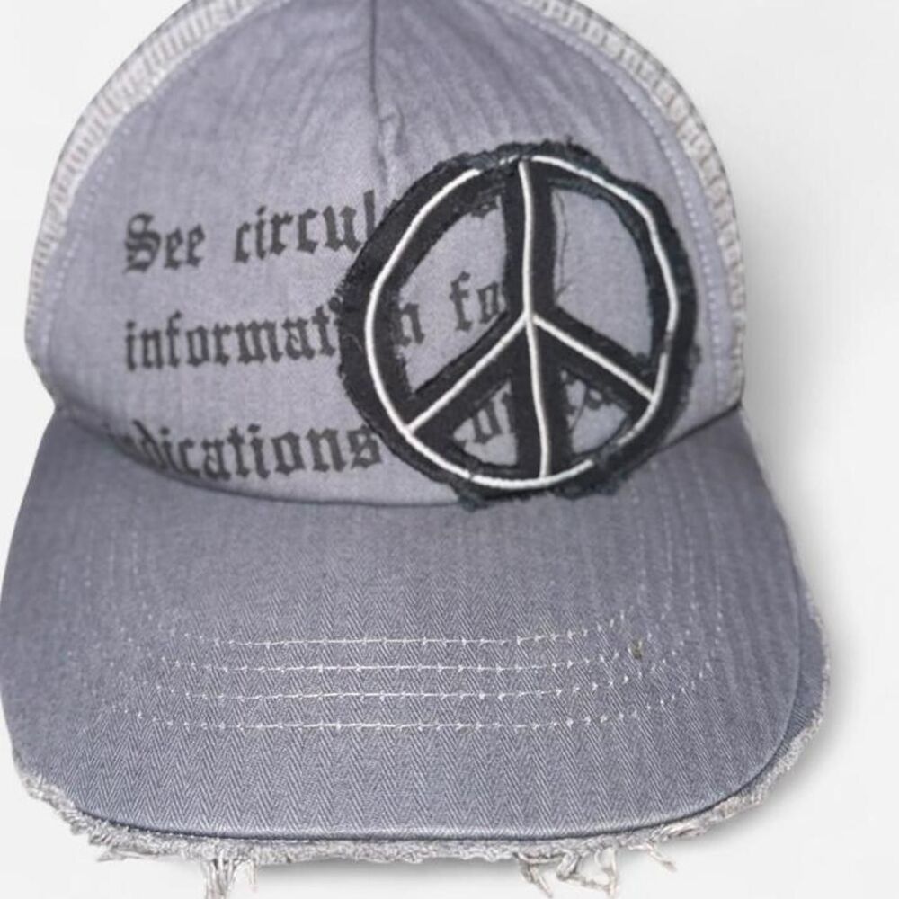 Unbranded Women's Grey and Blue Hat